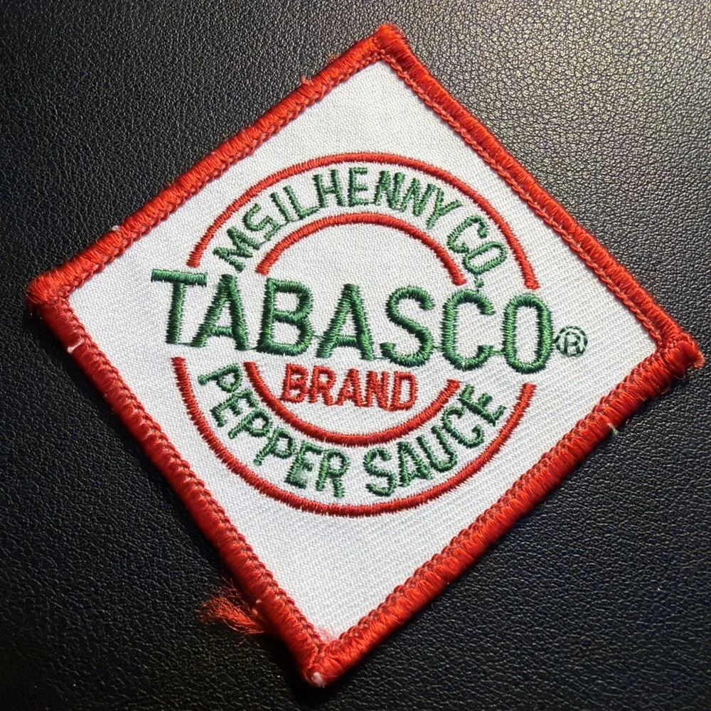 EMBROIDERED TABASCO PEPPER SAUCE PATCH